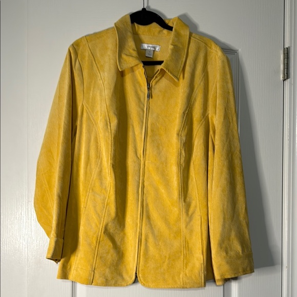 CJ Banks Jackets & Blazers - CJ Banks Yellow Women's Jacket Size 3X
